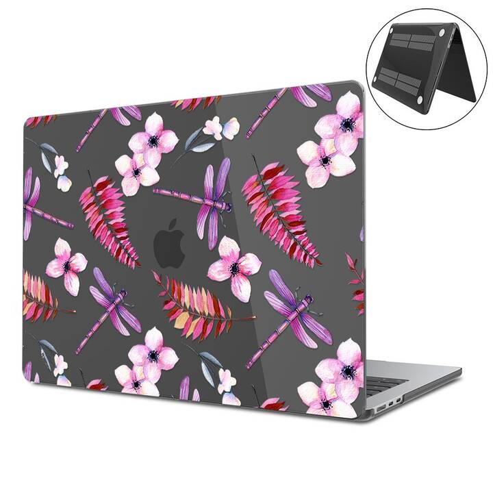 EG Coque rigide (Macbook Air 15" M2 2023, Fleurs, Transparent)