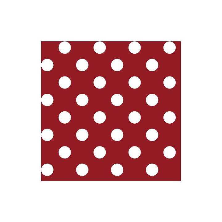 D-C-TABLE Tovaglia Manhattan Venita (110 cm x 140 cm, Rettangolare, Rosso, Bianco)