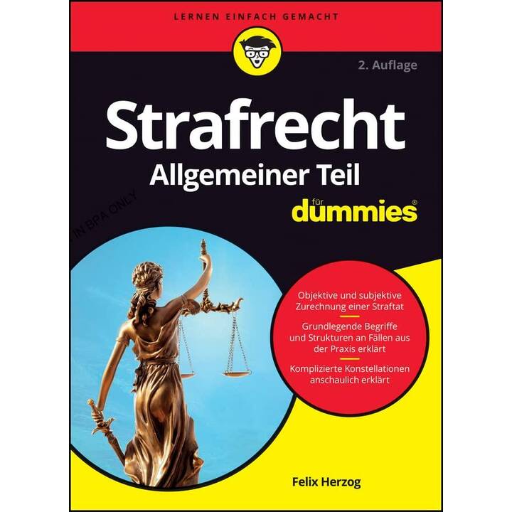 Strafrecht Allgemeiner Teil für Dummies