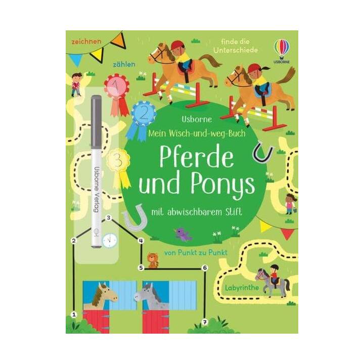 Mein Wisch-und-weg-Buch: Pferde und Ponys