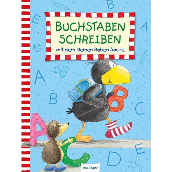 Buchstaben schreiben mit dem kleinen Raben Socke