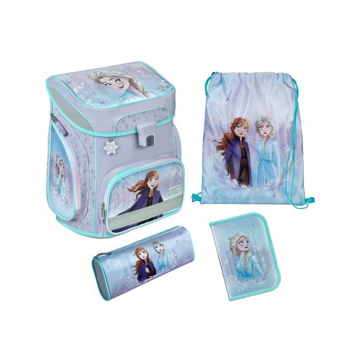SCOOLI Set di borse Disney Frozen (18 l, Viola, Blu chiaro, Porpora, Blu)