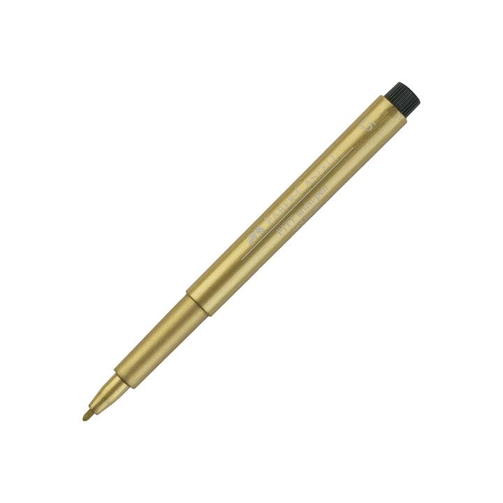 FABER-CASTELL Textilmarker Pitt Artist (Gold, 1 Stück)