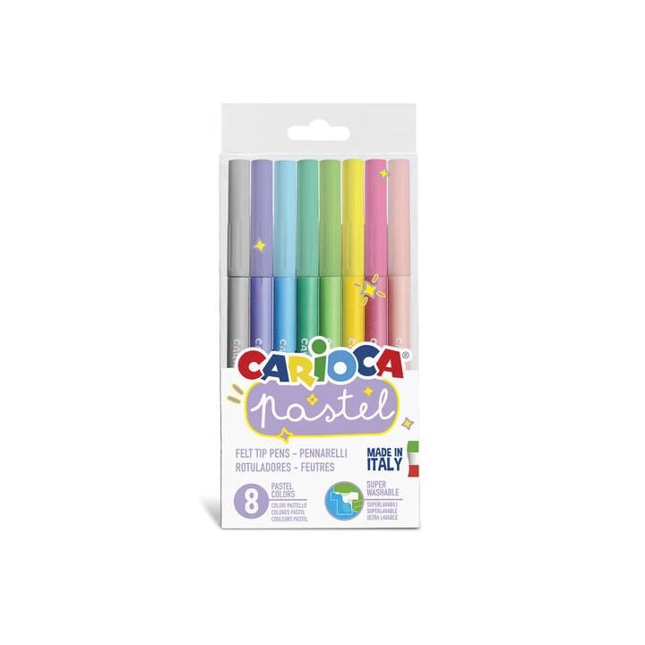 CARIOCA Crayon feutre (Coloris assortis, 8 pièce)