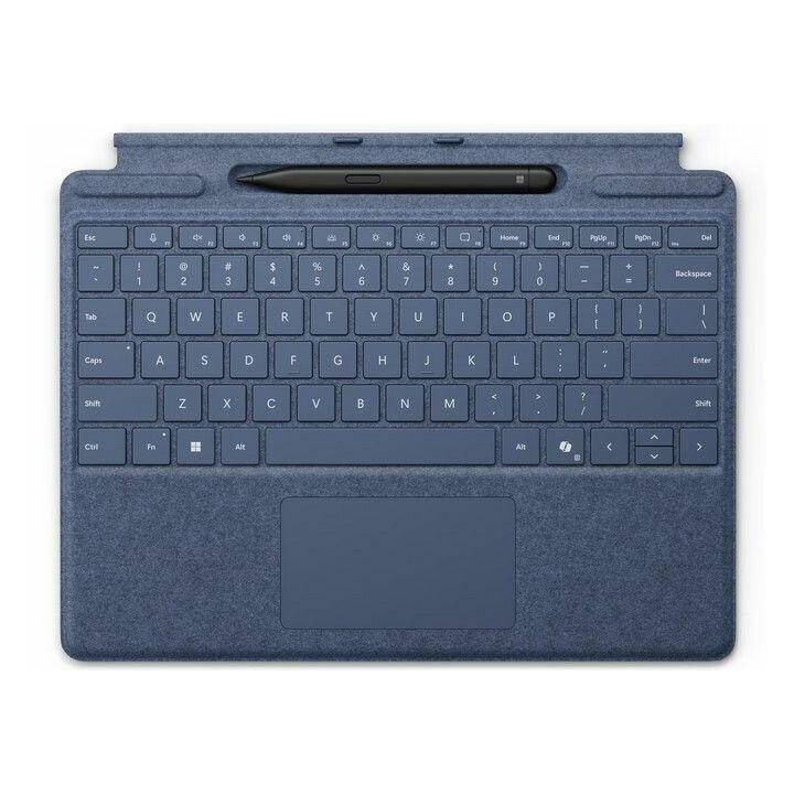 MICROSOFT Type Cover (Surface Pro 11, Surface Pro 9, Surface Pro 10, Surface Pro X, Surface Pro 8, Bleu saphir)