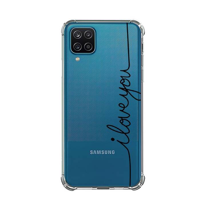 EG Backcover (Galaxy A12, Liebe, Transparent)