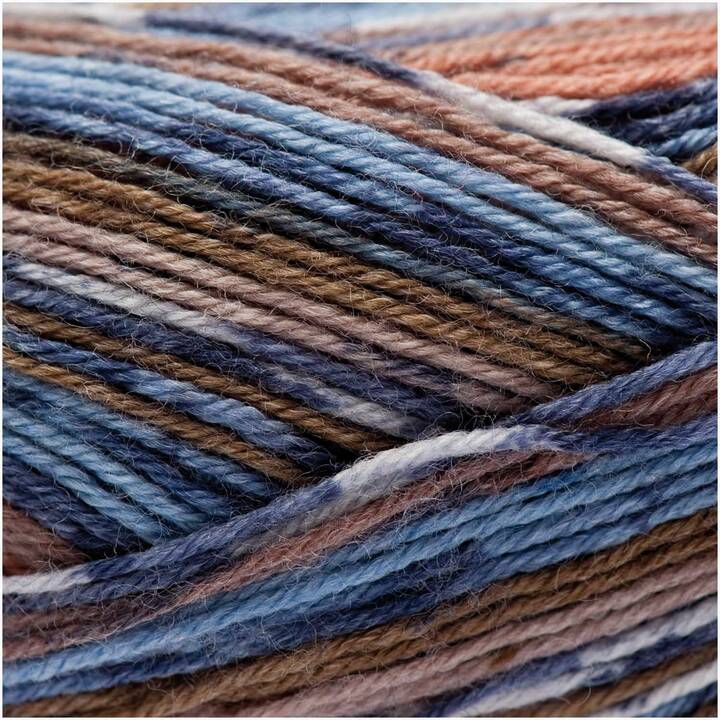 RICO DESIGN Wolle (100 g, Braun, Blau)