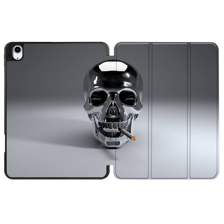 EG coque pour iPad Air 10.9" (2022) 5e génération - noir - tête de mort