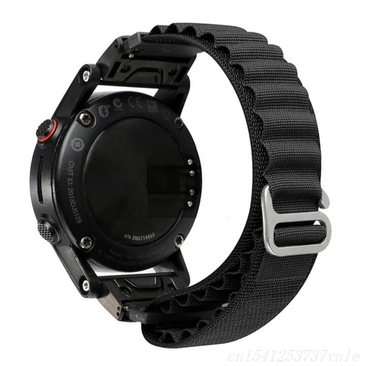 EG Bracelet (Garmin fenix 7 Pro Solar fenix 7 Pro Sapphire Solar, Noir)