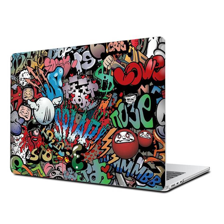 EG Hardcase (MacBook Air 13" M3 2024, Kunst, Mehrfarbig)