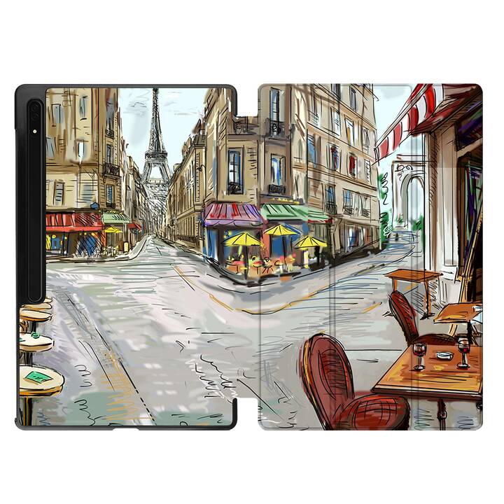 EG Hülle für Samsung Galaxy Tab S8 Ultra 14.6" (2022) - Bunt - Paris