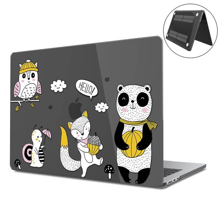 EG Coque rigide (MacBook Air 13" M2 2022, Art, Transparent, Noir)