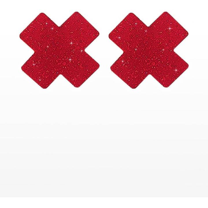 CALEXOTICS Bijoux pour mamelons X Covers (Rouge)