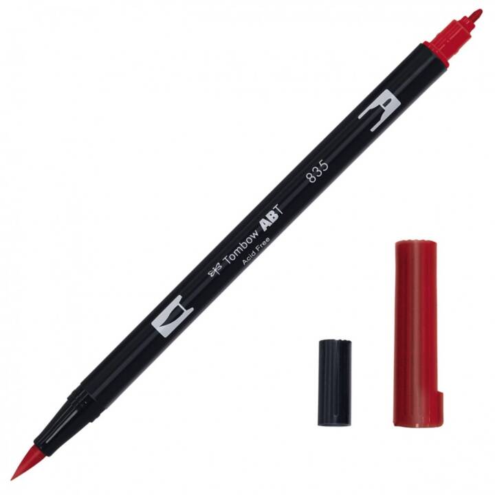 TOMBOW ABT Crayon feutre (Rouge, 1 pièce)