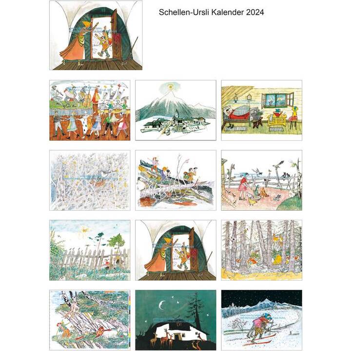 COSA Bildkalender Carigiet Schellen Ursli (2024)