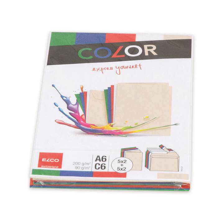 ELCO Enveloppes Color (C6, A6, 20 pièce)