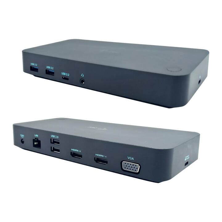 I-TEC Stations d'accueil (2 x HDMI, VGA, 2 x USB 3.0 de type A, RJ-45 (LAN), 2 x USB 2.0 de type A, USB 3.0 de type C)