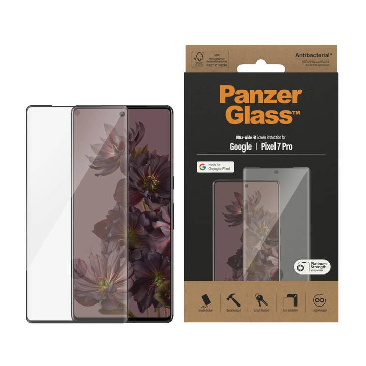 PANZERGLASS Displayschutzglas (Google Pixel 7 Pro, 1 Stück)