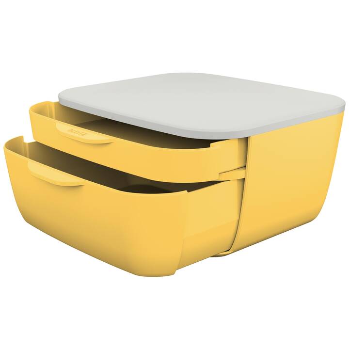 LEITZ Büroschubladenbox Cosy (A4, 293 cm  x 268 mm  x 162 mm, Gelb)