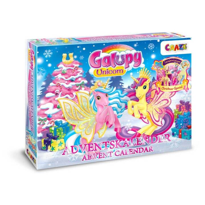 CRAZE Galupy Unicorn Calendario dell'avvento giocattolo