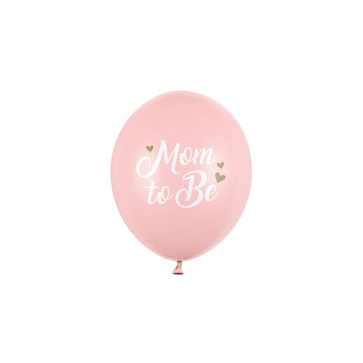 PARTYDECO Ballon Mom To Be (30 cm, 6 pièce)