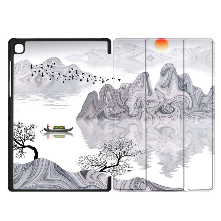 EG cover per Samsung Galaxy Tab A7 Lite 8.7" (2021) - bianco - pittura di paesaggi