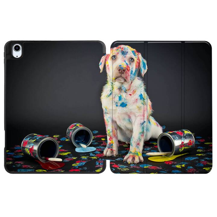 EG coque pour iPad Air 10.9" (2022) 5e génération - noir - chiens