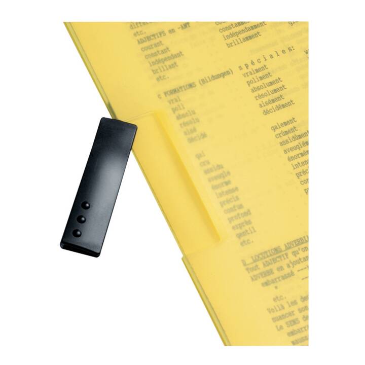 KOLMA RACER Cartellina con clip PressQuick Easy (Giallo, Transparente, A4, 1 pezzo)