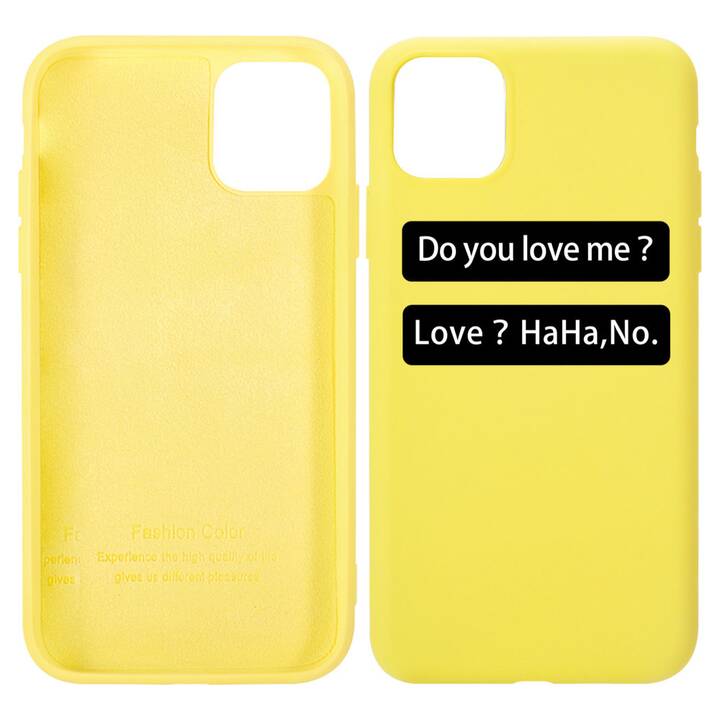 EG Custodia per iPhone 12 Pro Max 6.7" (2020) - giallo - amore