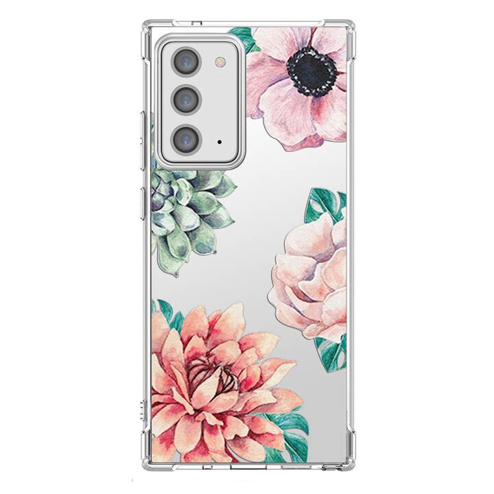 EG Backcover (Galaxy Note 20 Ultra, Fleurs, Transparent)