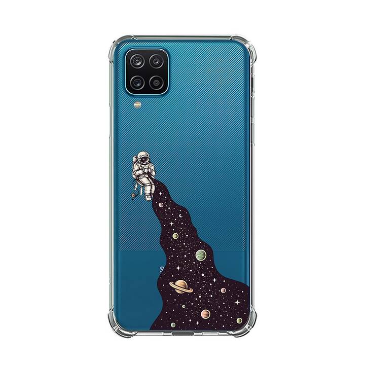 EG Backcover (Galaxy A12, Astronaut, Transparent)