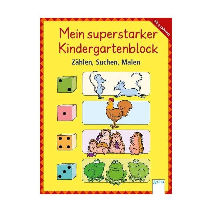 Mein superstarker Kindergartenblock. Zählen, Suchen, Malen