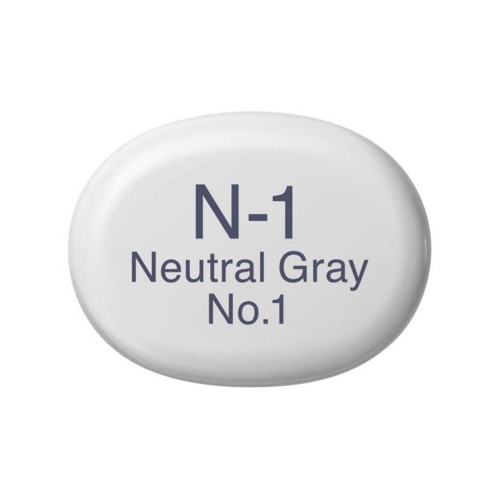 COPIC Marcatori di grafico Sketch N-1 Neutral Gray No.1 (Grigio, 1 pezzo)