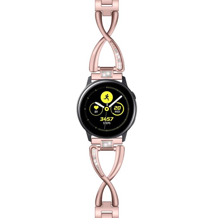EG Bracelet (Samsung Galaxy Galaxy Watch Active 2 40 mm / Galaxy Watch Active 2 44 mm / Galaxy Watch Active 40 mm, Roségold)
