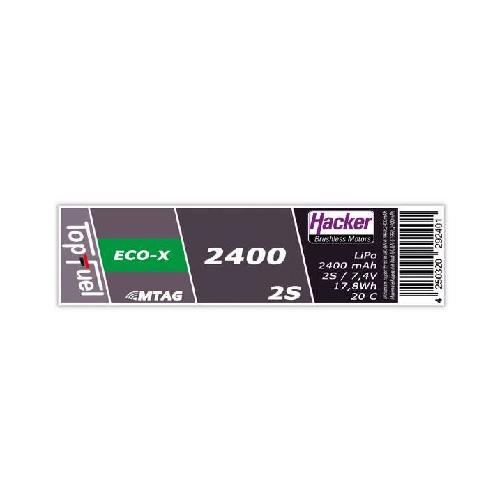 HACKER Accu RC TopFuel ECO-X (LiPo, 2400 mAh, 7.4 V)