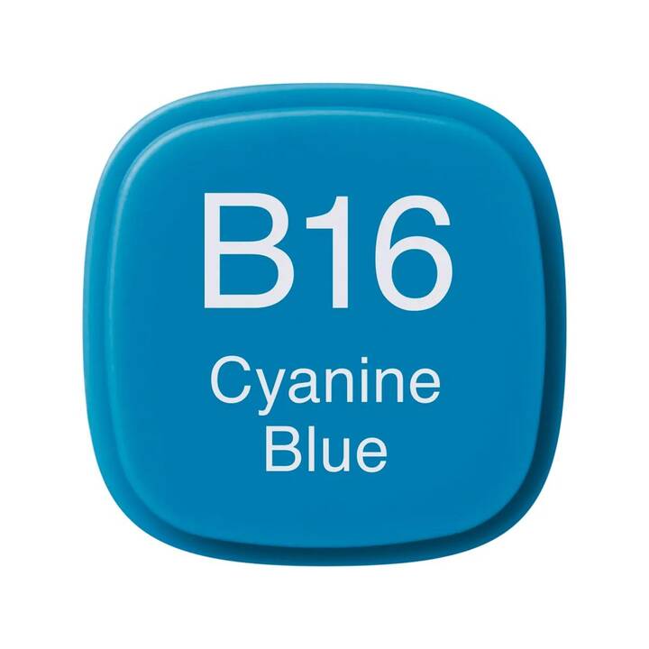 COPIC Marqueur de graphique Classic B16 Cyanine Blue (Bleu, 1 pièce)