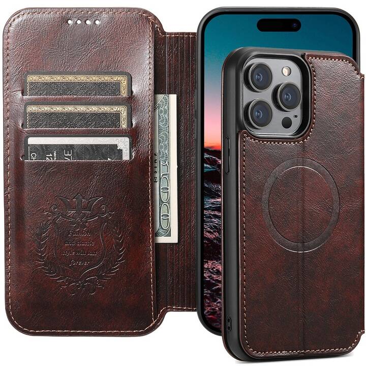 EG Flipcover Magnétique (iPhone 16 Pro, Brun)