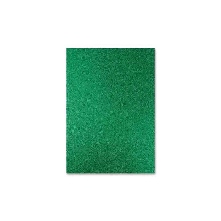 URSUS Carta glitterata (Verde scuro, Verde, A4, 10 pezzo)