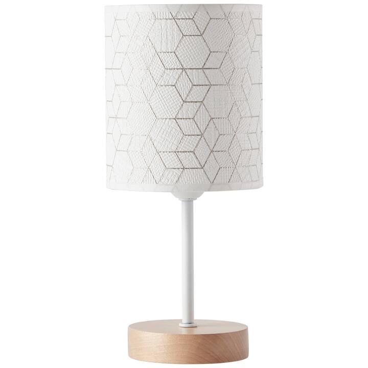 BRILLIANT Lampe de table Galance (Nature, Blanc)