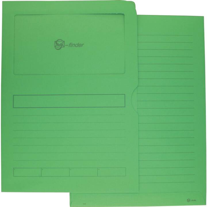 GÖSSLER Dossiers chemises G-Finder (Vert, A4, 100 pièce)