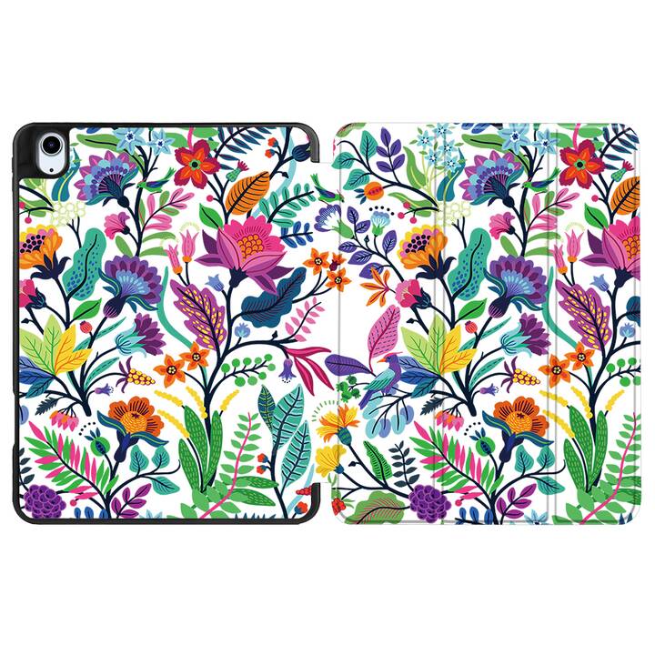 EG coque pour iPad Air 10.9" (2022) 5e génération - multicolore - fleurs