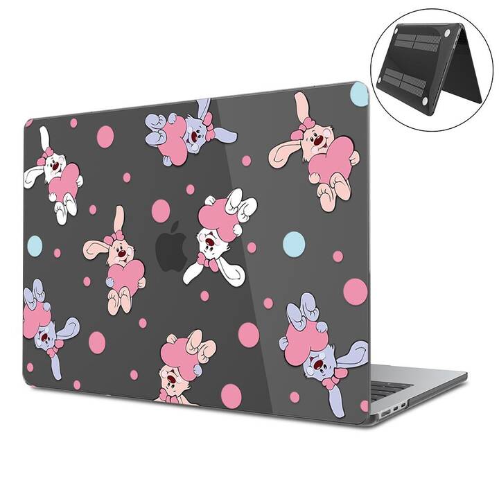 EG Hardcase (MacBook Air 13" M3 2024, Hase, Transparent)