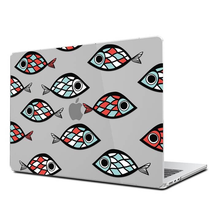 EG Coque rigide (Macbook Air 15" M2 2023, Poisson, Rouge)