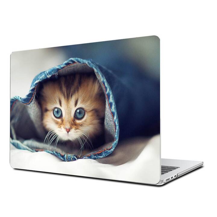 EG Hardcase (MacBook Air 13" M2 2022, Katzen, Blau)