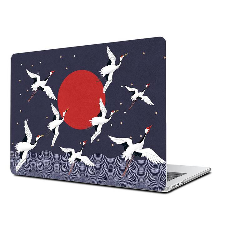 EG Coque rigide (Macbook Air 15" M2 2023, Oiseaux, Bleu)