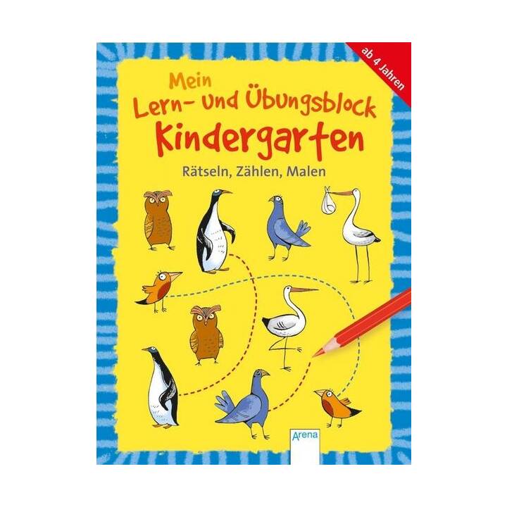 Mein Lern- und Übungsblock Kindergarten. Rätseln, Zählen, Malen