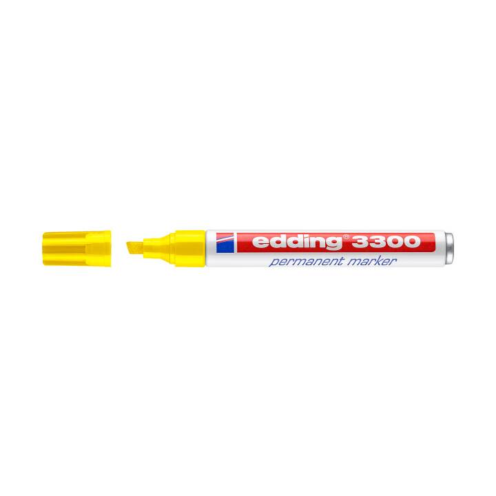 EDDING Marqueur permanent 3300 (Jaune, 1 pièce)