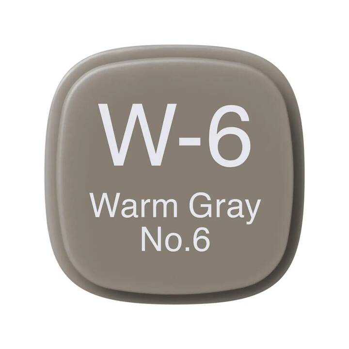 COPIC Marcatori di grafico Classic W-6 Warm Gray No.6 (Grigio, 1 pezzo)