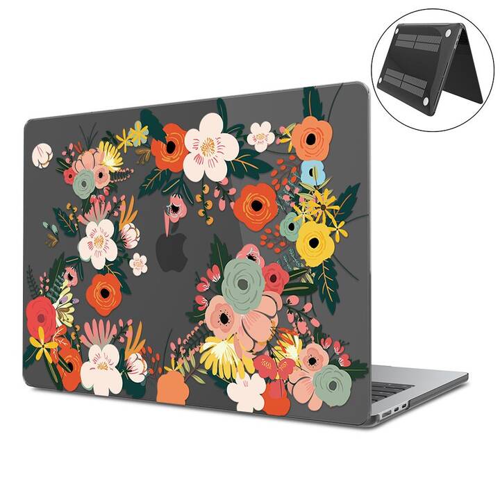 EG Hardcase (Macbook Air 15" M3 2024, Blumen, Transparent)