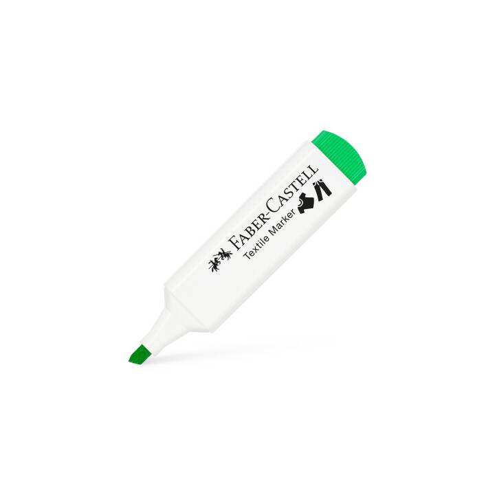 FABER-CASTELL Marcatore tessile (Verde, 1 pezzo)